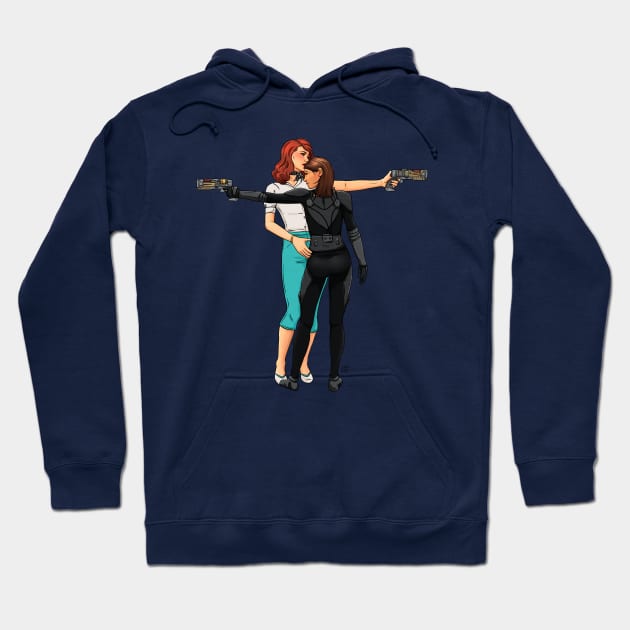 Once Upon a Wasteland Season Two: Beth & Odessa at the Ready Hoodie by Once Upon a Wasteland